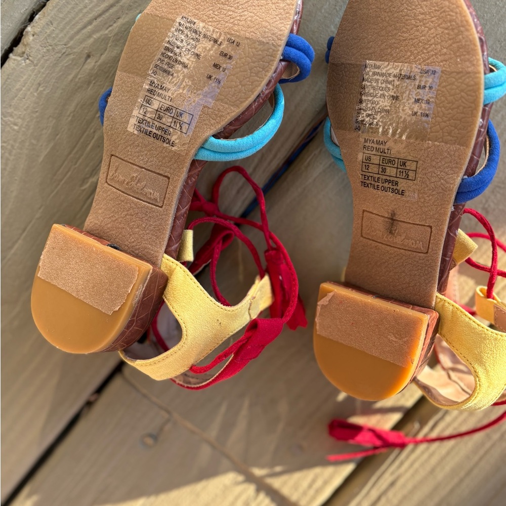 NWOT SAM EDELMAN Colorful Toddler Sandals with Tassels, Size: 12 Toddler - Picture 6 of 7